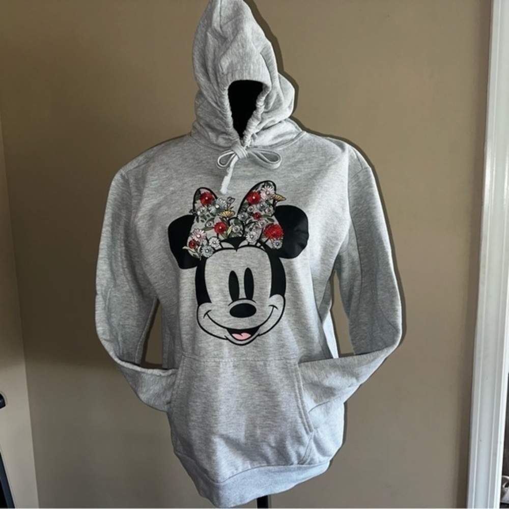 UEC Disney Women's Licensed Floral Embroidery Fleece Sweatshirt Hoodie